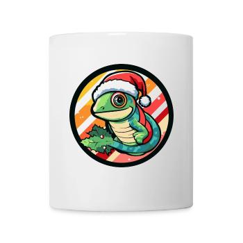 Chameleon Christmas Animal - Mug - white - Front