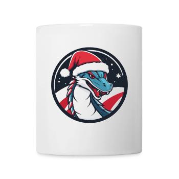 Animal de Noël dragon - Mug blanc - blanc - Devant