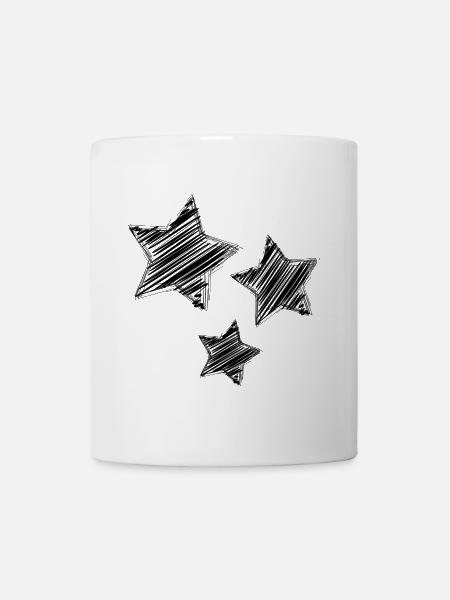 ETOILE. ETOILES. NOËL. CHRISTMAS. JOUR DE L'AN - Mug blanc - blanc