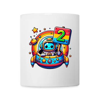 Ich bin 2 Jahre zweiter Geburtstag - Tasse - Weiß - Vorne