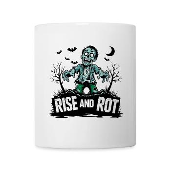 Rise and Rot - Zombie Apocalypse Design - Mug - white - Front
