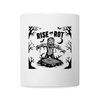 Rise and Rot - Zombie Apocalypse Design - Mug - white - Front