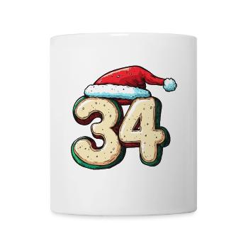 34 Number Christmas Cookie - Mug - white - Front