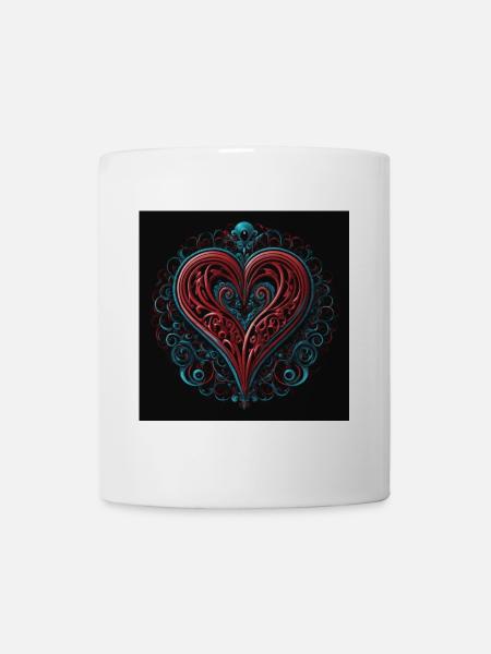 Spiral Heart - Mug - white