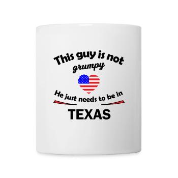 USA und Texas Fans - Tasse - Weiß - Vorne