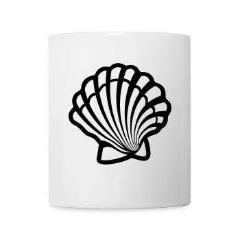 Muschel - Tasse - Weiß - Vorne