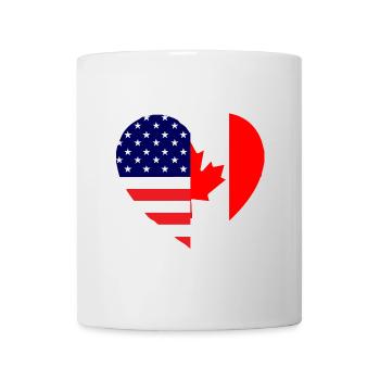 The Canadian-American friendship - Mug - white - Front