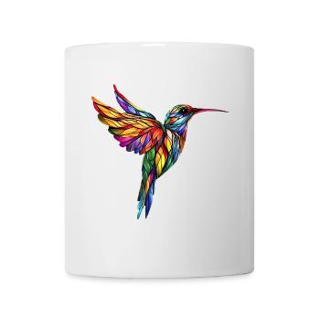 Liebe Kolibris Bunte Buntglas Kolibri - Tasse - Weiß - Vorne