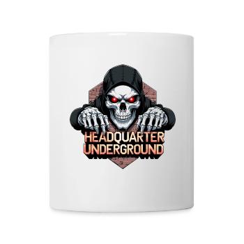 Gangster Skull, - Tasse - Weiß - Vorne