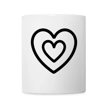 Herz - Tasse - Weiß - Vorne