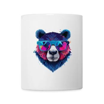 Ours,graffiti ,peinture , coloré,nerd - Mug blanc - blanc - Devant