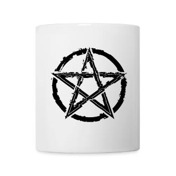 Pentagram für Atheisten und Satanisten oder Goths - Tasse - Weiß - Vorne