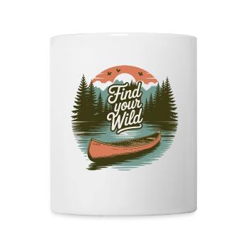 Find Your Wild – Canoe Adventure - Tasse - Weiß - Vorne