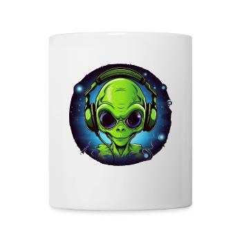 Alien Gift Gamer, DJ Alien - Mug - white - Front