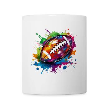 American Football für Sport Fans&Football Spieler - Tasse - Weiß - Vorne