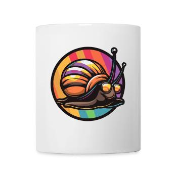 Schnecke Cool Comic - Tasse - Weiß - Vorne
