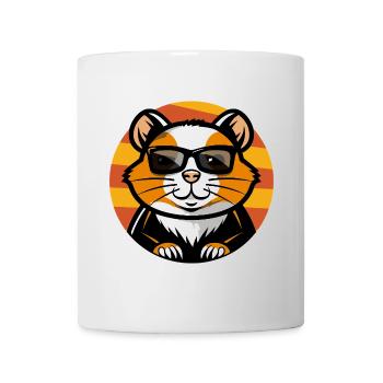 Hamster Cool Comic - Tasse - Weiß - Vorne