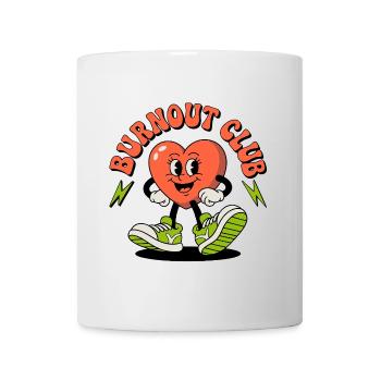 Burnout Club Heart Health Laughing Heart - Mug - white - Front