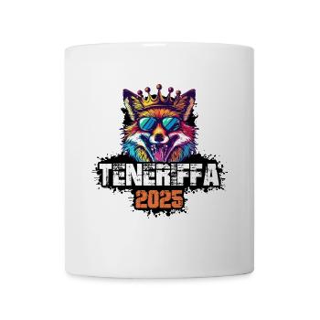 Teneriffa 2025 Urlaub Fuchs - Tasse - Weiß - Vorne