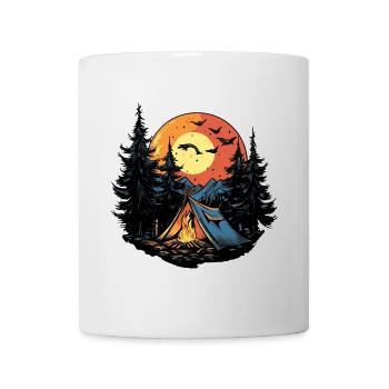 Camping Forest Tent - Mug - white - Front
