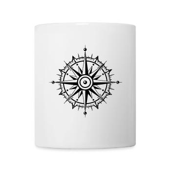 Kompass Symbol - Tasse - Weiß - Vorne