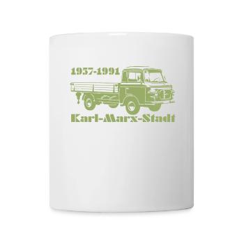 Barkas Pritsche - Tasse - Weiß - Vorne