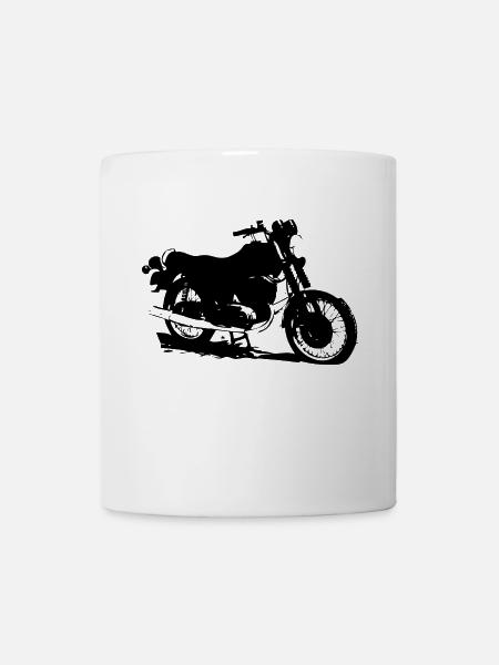 MZ ETZ 250 schräg - Tasse - Weiß