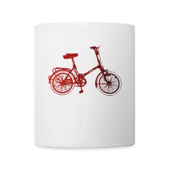 DDR Klapprad Klappfahrrad - Tasse - Weiß - Vorne