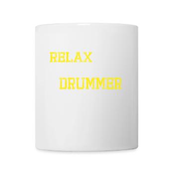 Relax Drummer - Mug blanc - blanc - Devant