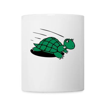 Schildkröte lauf! - Tasse - Weiß - Vorne