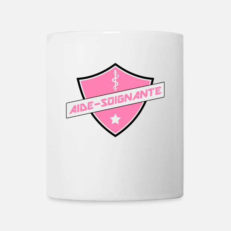 bason aide-soignante - Mug blanc - blanc