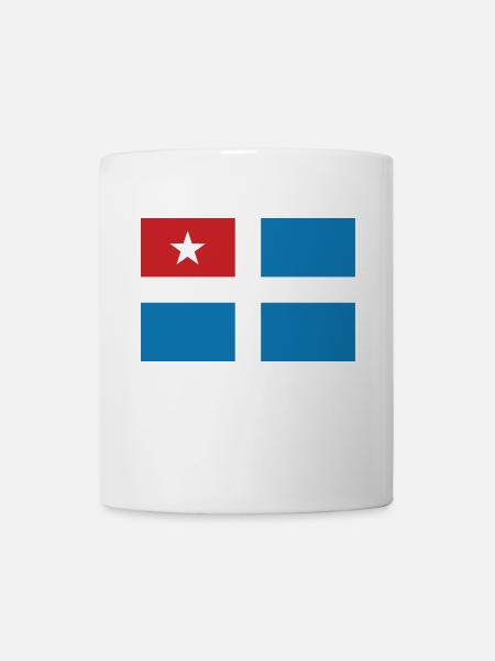 Kreta Flagge Reise Geschenk - Tasse - Weiß