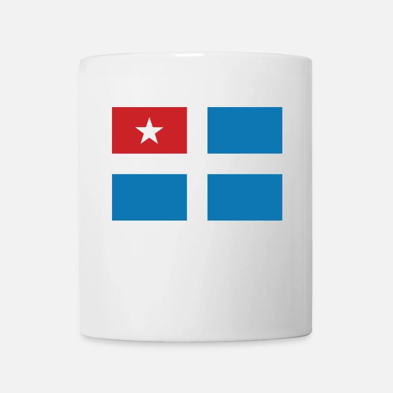 Kreta Flagge Reise Geschenk - Tasse - Weiß