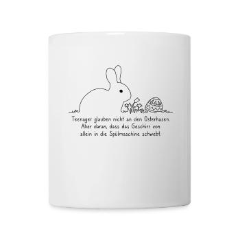 Les ados ne croient pas aux lapins de Pâques - Mug blanc - blanc - Devant