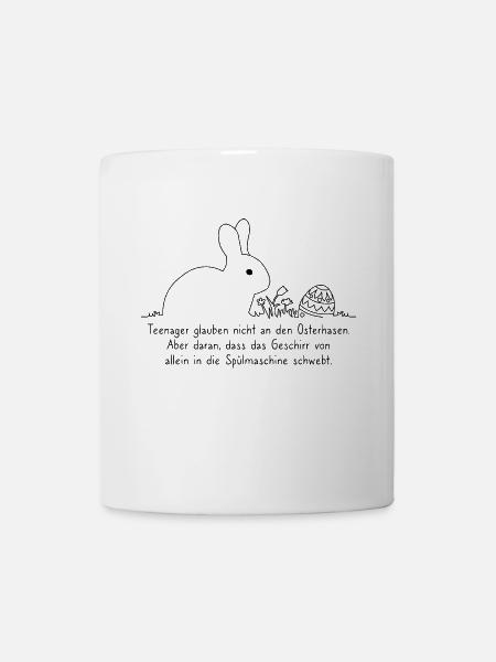 Les ados ne croient pas aux lapins de Pâques - Mug blanc - blanc