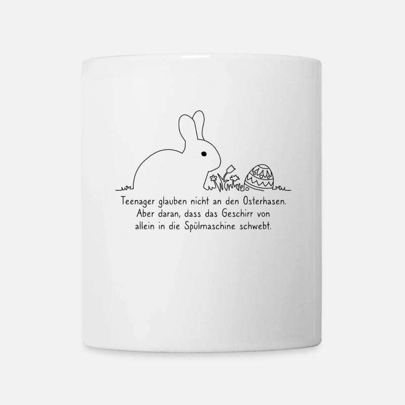 Les ados ne croient pas aux lapins de Pâques - Mug blanc - blanc