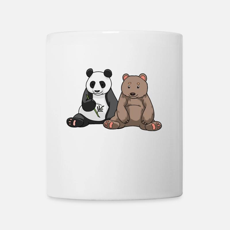 Ours Ours Panda Ours Brun Ours Faune Enfants Noël - Mug blanc - blanc