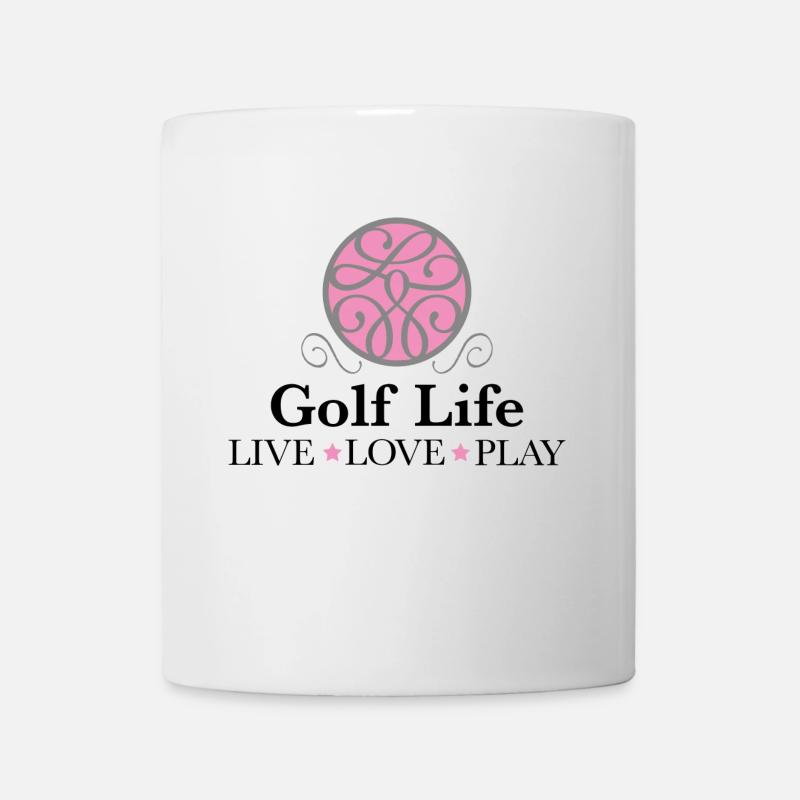 T-shirt de golf - Mug blanc - blanc