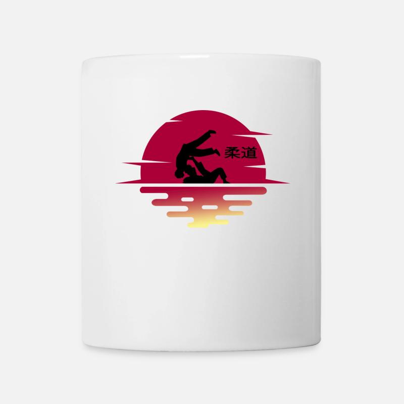 judo judoka dan schwarzer gürtel hajime - Tasse - Weiß