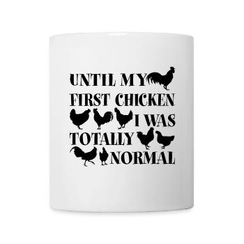 Chicken silhouettes and chicken saying - Mug - white - Front