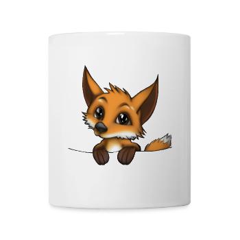 Kleiner süßer Fuchs - Tasse - Weiß - Vorne