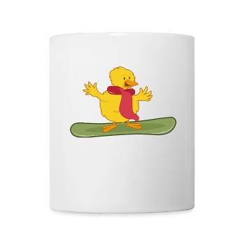 snowboarder "freestyle-snowboard-chick" - Tasse - Weiß - Vorne
