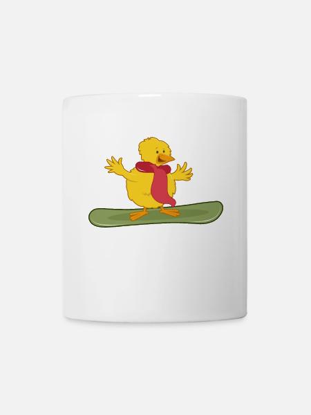 snowboarder "freestyle-snowboard-chick" - Tasse - Weiß