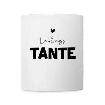 Lieblingstante Geschenk für Tante - Tasse - Weiß - Vorne