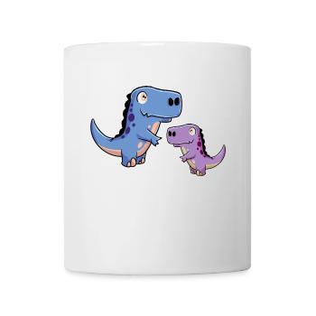 Dinosaurus Dino Uhrzeit Steinzeit Kinder Baby Kind - Tasse - Weiß - Vorne