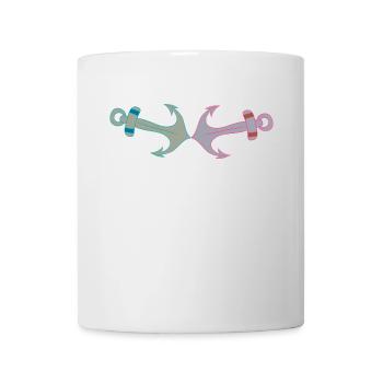 Ancre rétro Vintage Ahoy Seafarers Maritime - Mug blanc - blanc - Devant