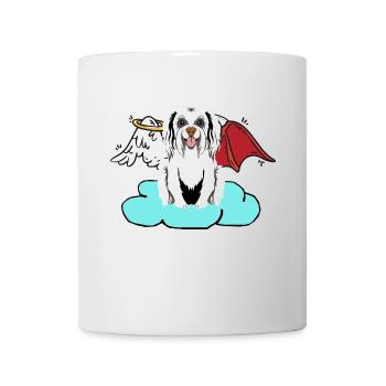Celestial Satan Dog Hells Dog Devil Angel - Mug - white - Front