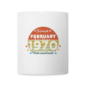 54 Years Old Made In 1970 Vintage February 1970 - Mug blanc - blanc - Devant