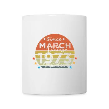 51 Years Old Made In 1973 Vintage March 1973 - Mug blanc - blanc - Devant