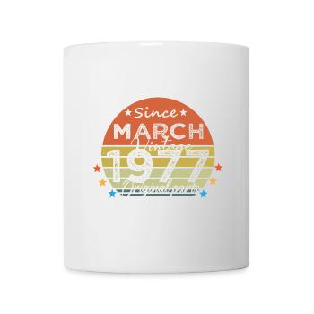 47 Years Old Made In 1977 Vintage March 1977 - Mug blanc - blanc - Devant